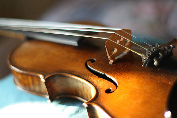 Gros plan sur un violon